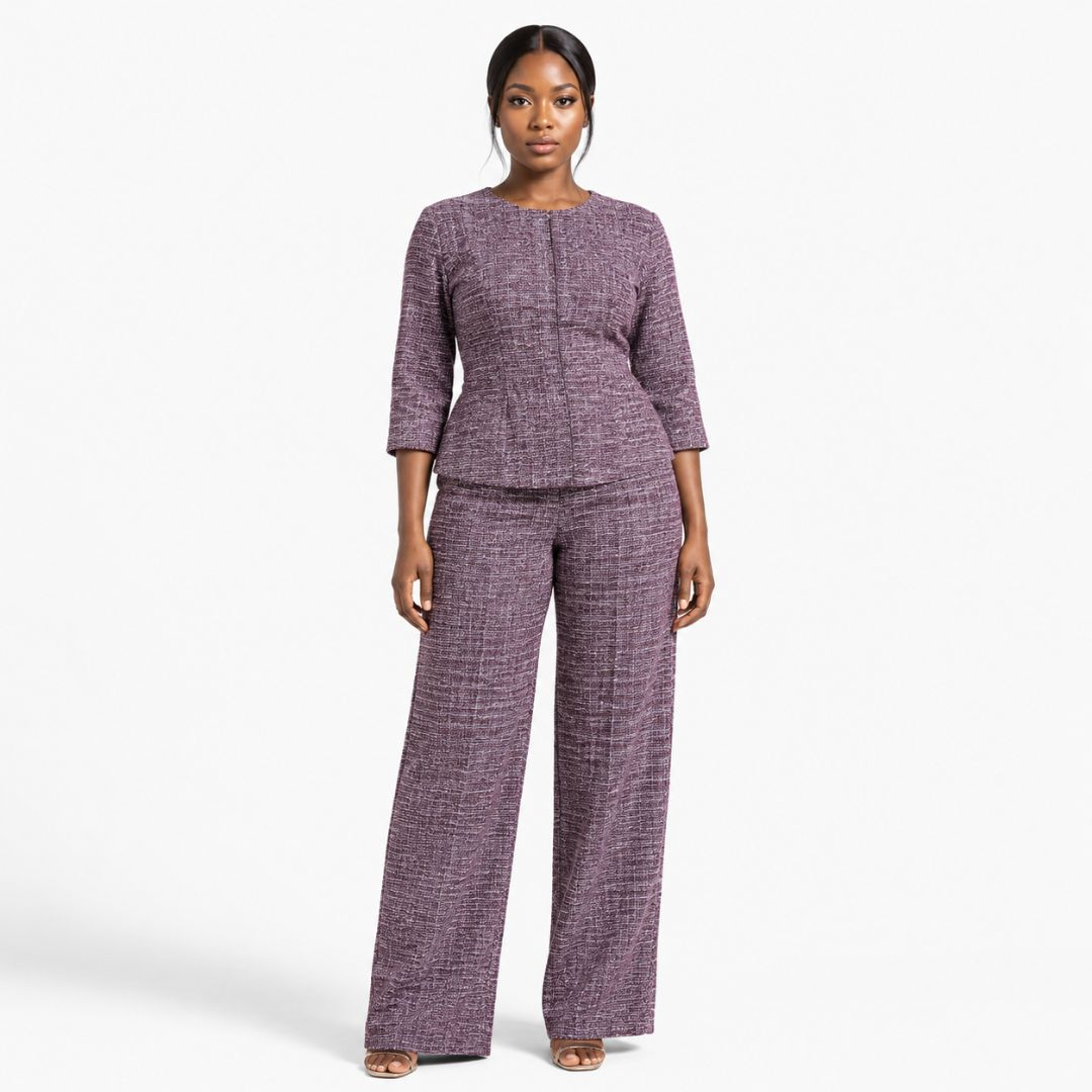 Burgundy Heritage Tweed